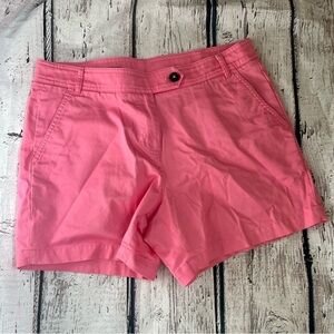 Brooks Brothers High Rise Pink Twill Shorts  Size 10